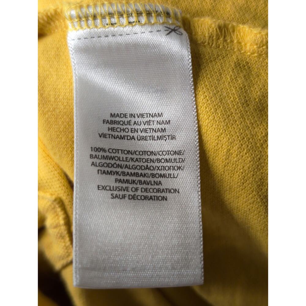 Polo Ralph Lauren Big Pony Polo Shirt Medium Yellow Classic Fit - Picture 8 of 10